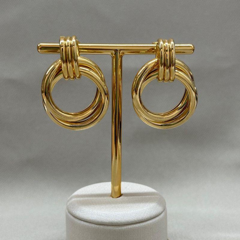 BRINCO 2 ARGOLAS TUBO ENTRELAÇADAS