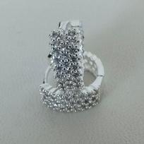 BRINCO ARGOLA 3 FILAS CRAVEJADAS