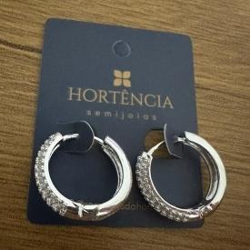 BRINCO ARGOLA 3 FILAS CRAVEJADAS