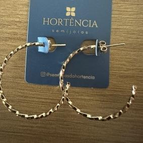 BRINCO ARGOLA 30MM FIO TORCIDO 