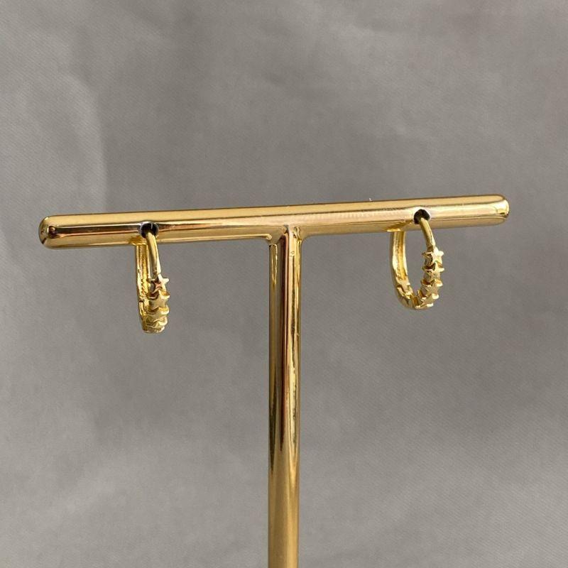 BRINCO ARGOLA COM ESTRELA