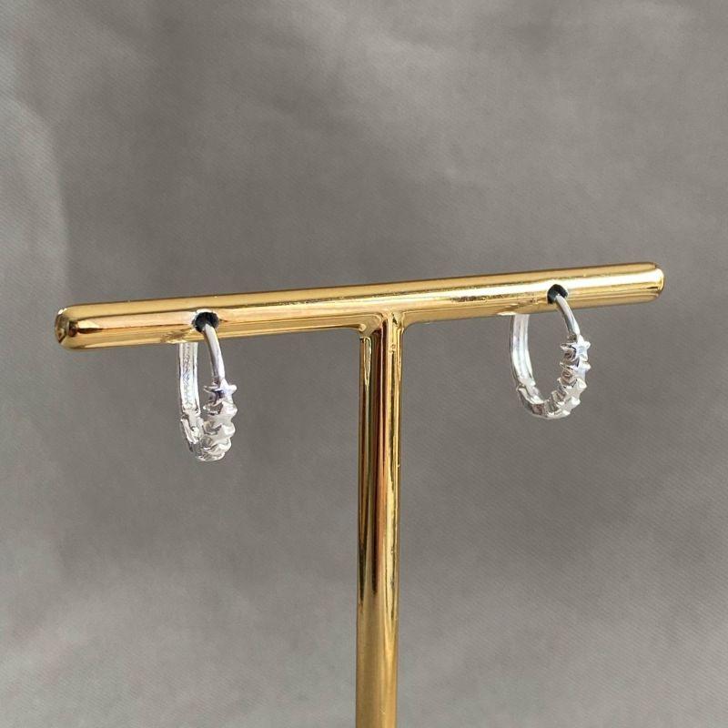 BRINCO ARGOLA COM ESTRELA