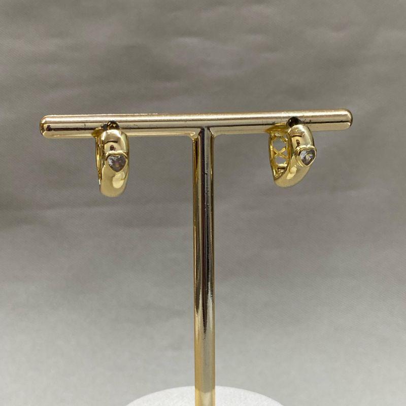 BRINCO ARGOLA CORAÇÃO ZIRCONIA