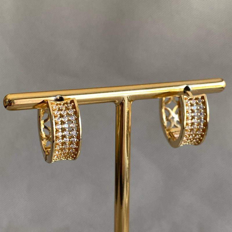 BRINCO ARGOLA CRAVEJADA