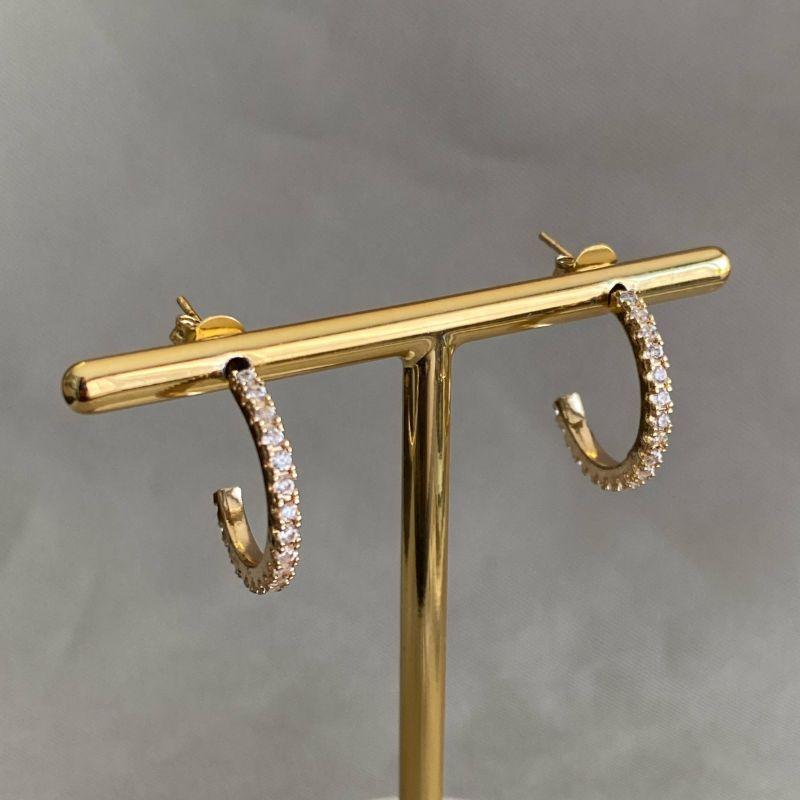 BRINCO ARGOLA CRAVEJADA