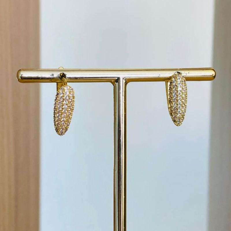 BRINCO ARGOLA CRAVEJADA