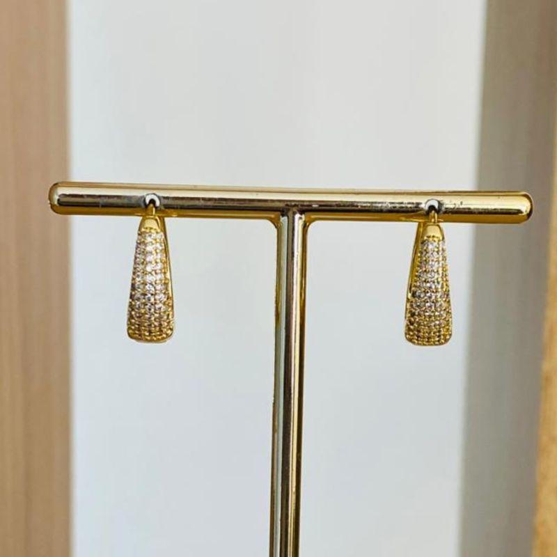 BRINCO ARGOLA CRAVEJADA G