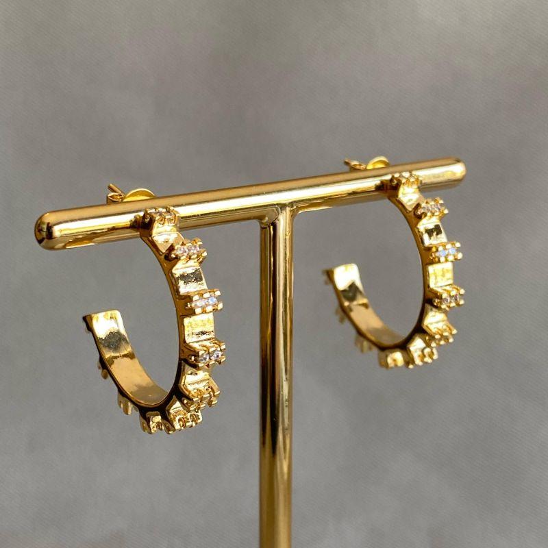 BRINCO ARGOLA CRAVEJADO