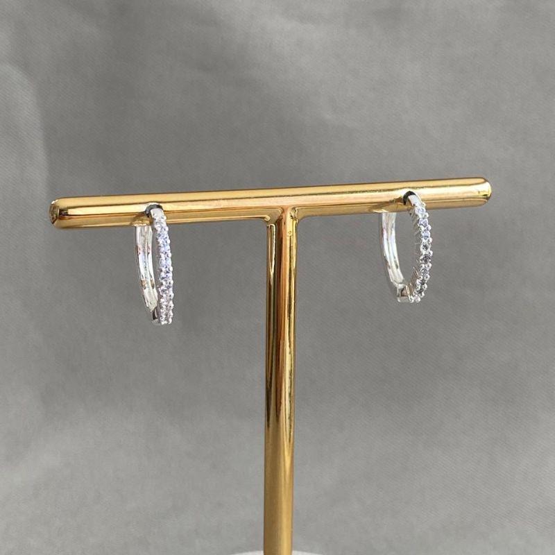 BRINCO ARGOLA CRAVEJADO