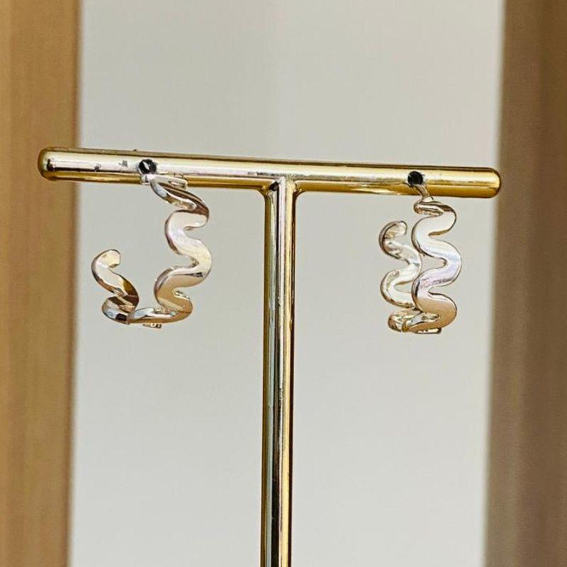 BRINCO ARGOLA ONDULADA