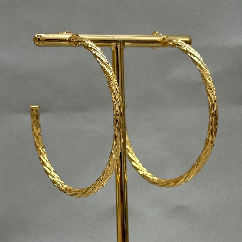 BRINCO ARGOLA TRANÇADA