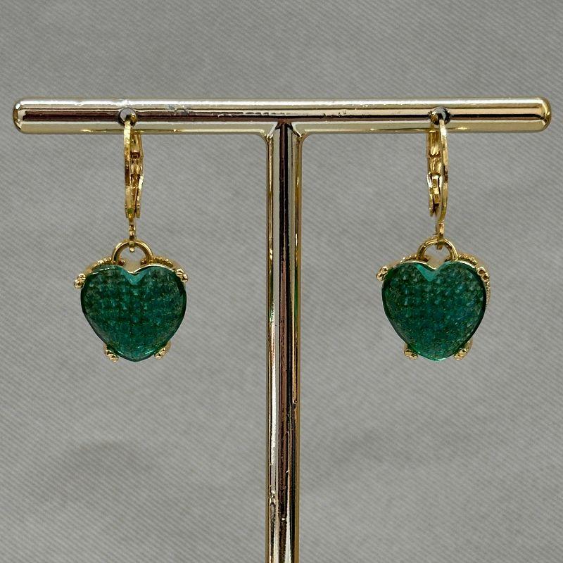 BRINCO ARGOLA TRANQUETA COM CORAÇÃO ZIRCONIA