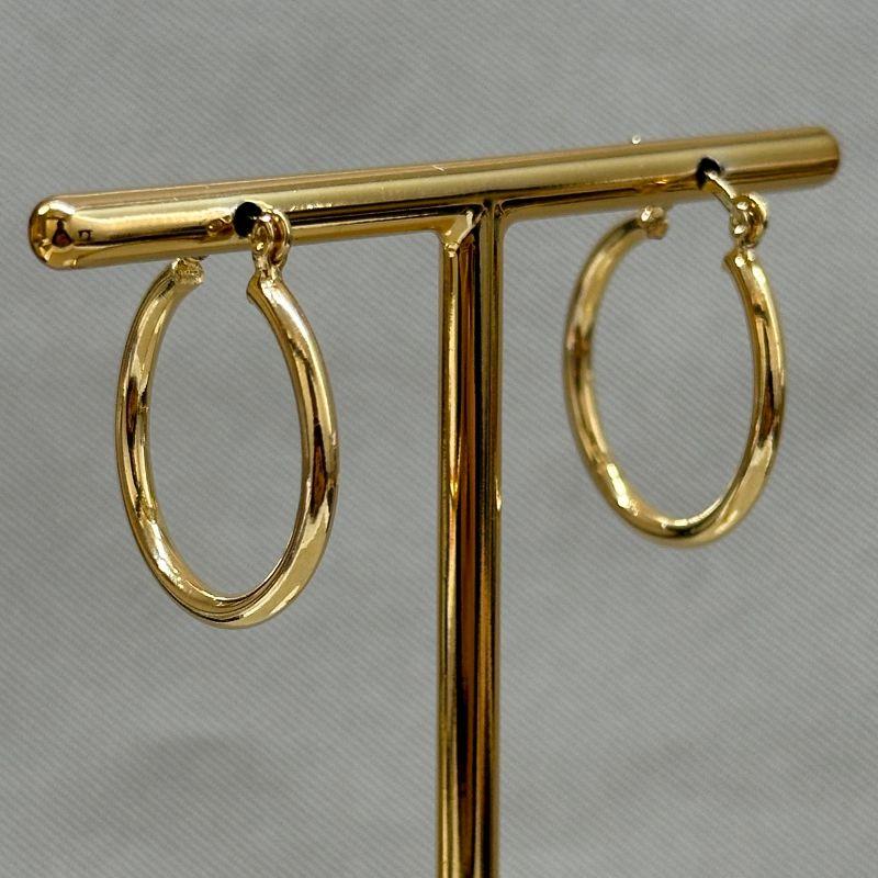 BRINCO ARGOLA TUBO 17MM FECHO ITALIANO