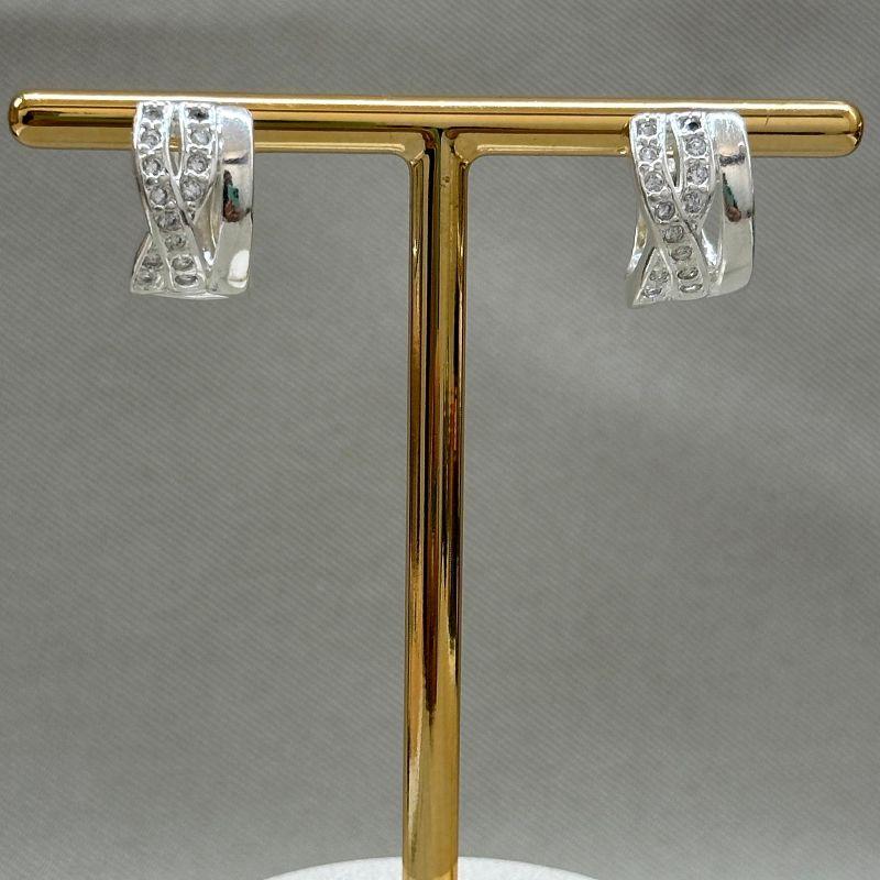 BRINCO ARGOLA X COM ZIRCONIAS