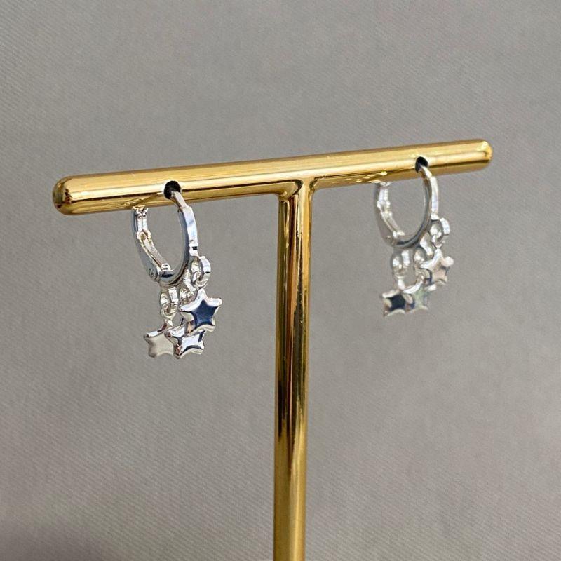 BRINCO ARGOLINHA 3 ESTRELAS