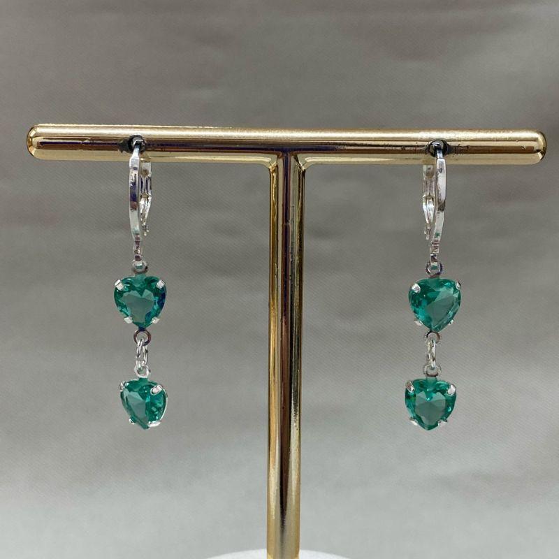 BRINCO ARGOLINHA ARTICULÁVEL COM DOIS CORAÇÕES