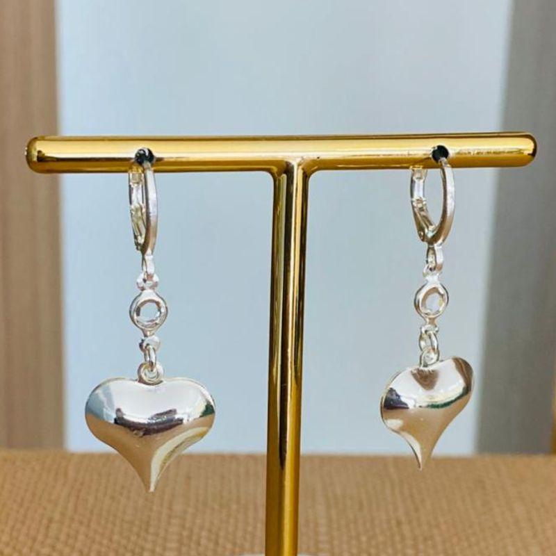 BRINCO ARGOLINHA ARTICULAVEL CORAÇÃO