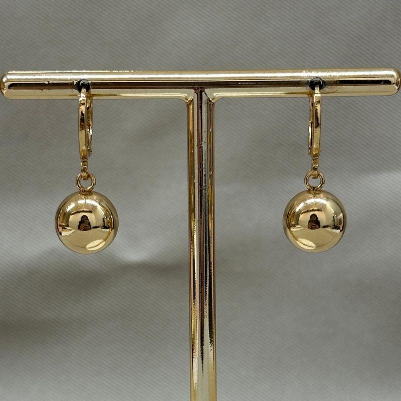 BRINCO ARGOLINHA BOLA LISA