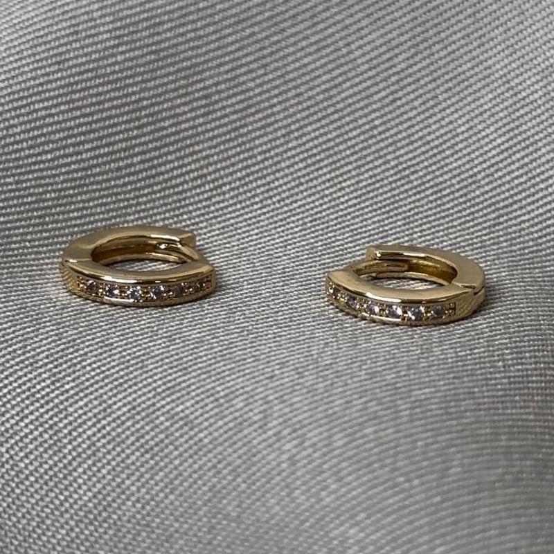 BRINCO ARGOLINHA CLICK CRAVEJADO M