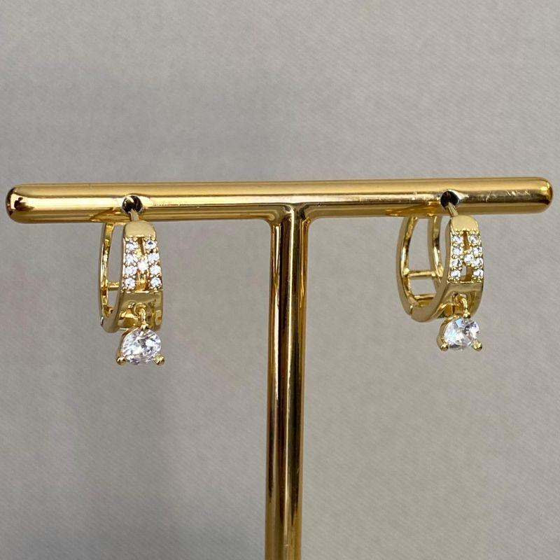 BRINCO ARGOLINHA COM PONTO DE LUZ