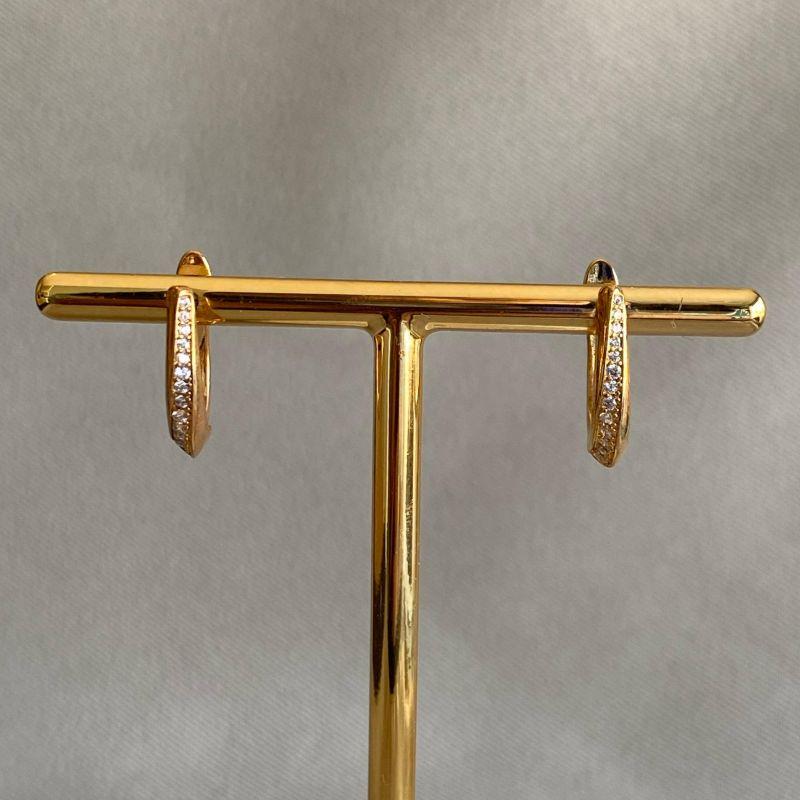 BRINCO ARGOLINHA CRAVEJADA