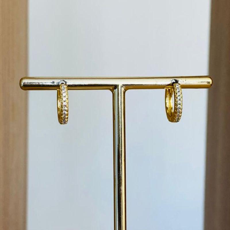 BRINCO ARGOLINHA CRAVEJADA