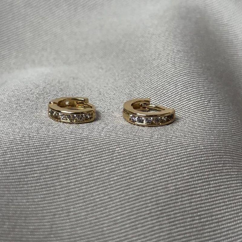 BRINCO ARGOLINHA CRAVEJADA P