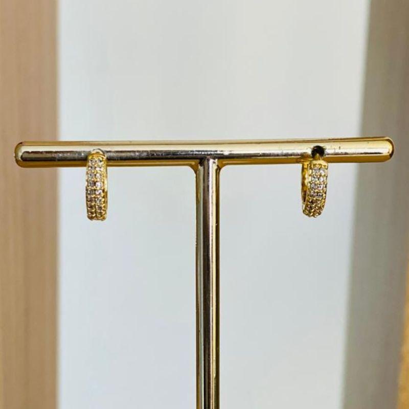 BRINCO ARGOLINHA CRAVEJADA P