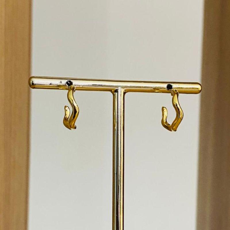 BRINCO ARGOLINHA ONDULADA M