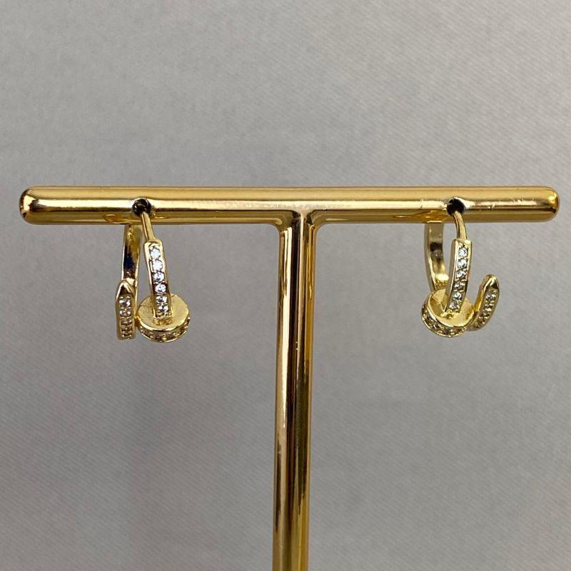 BRINCO ARGOLINHA PREGO CRAVEJADO