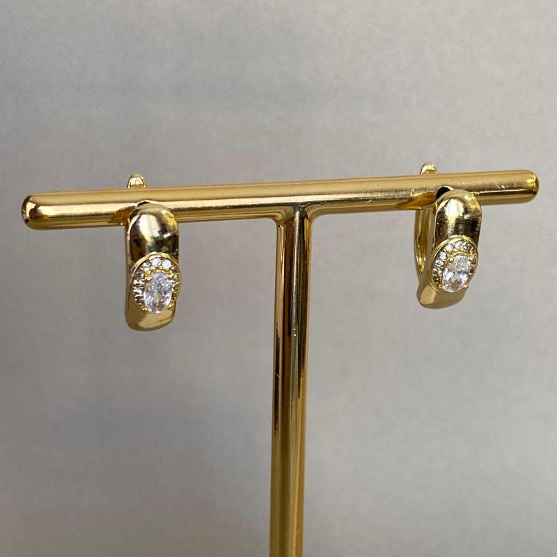 BRINCO ARGOLINHA ZIRCÔNIA