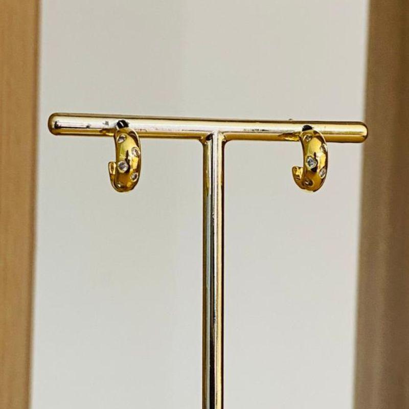 BRINCO ARGOLINHA ZIRCONIA