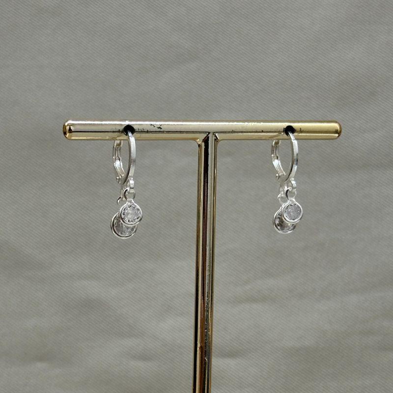 BRINCO ARTICULADO COM 2 PONTOS DE LUZ EM ZIRCONIA CRISTAL 4/6MM