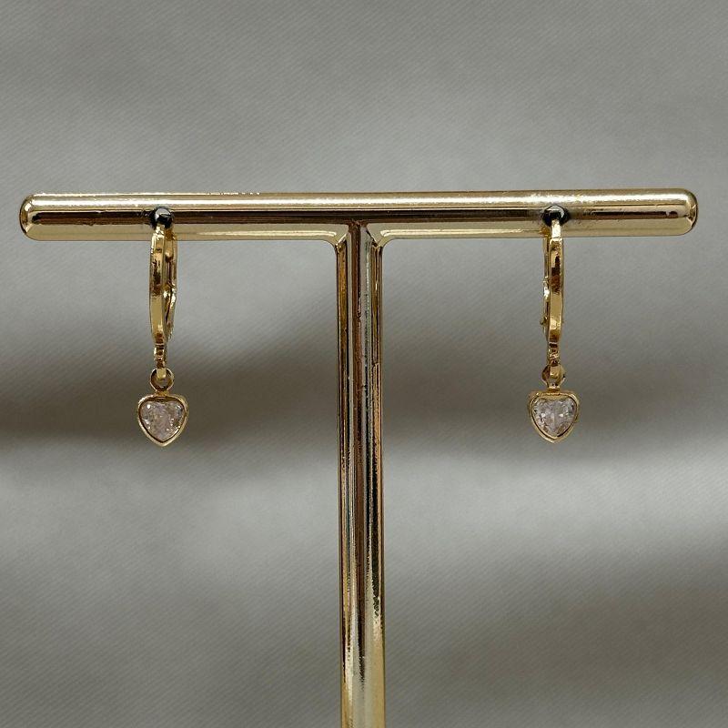 BRINCO ARTICULADO COM CORAÇÃO EM ZIRCONIA CRISTAL 5MM BORDA