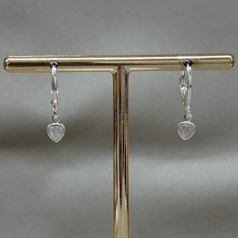 BRINCO ARTICULADO COM CORAÇÃO EM ZIRCONIA CRISTAL 5MM BORDA