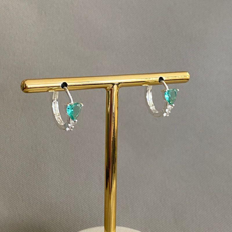 BRINCO ARTICULADO CORAÇÃO ZIRCONIA TURMALINA