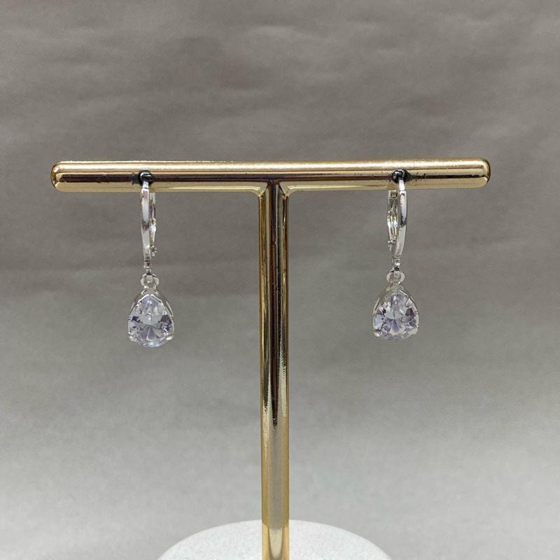 BRINCO ARTICULADO GOTA 6*8 ZIRCONIA CRISTAL