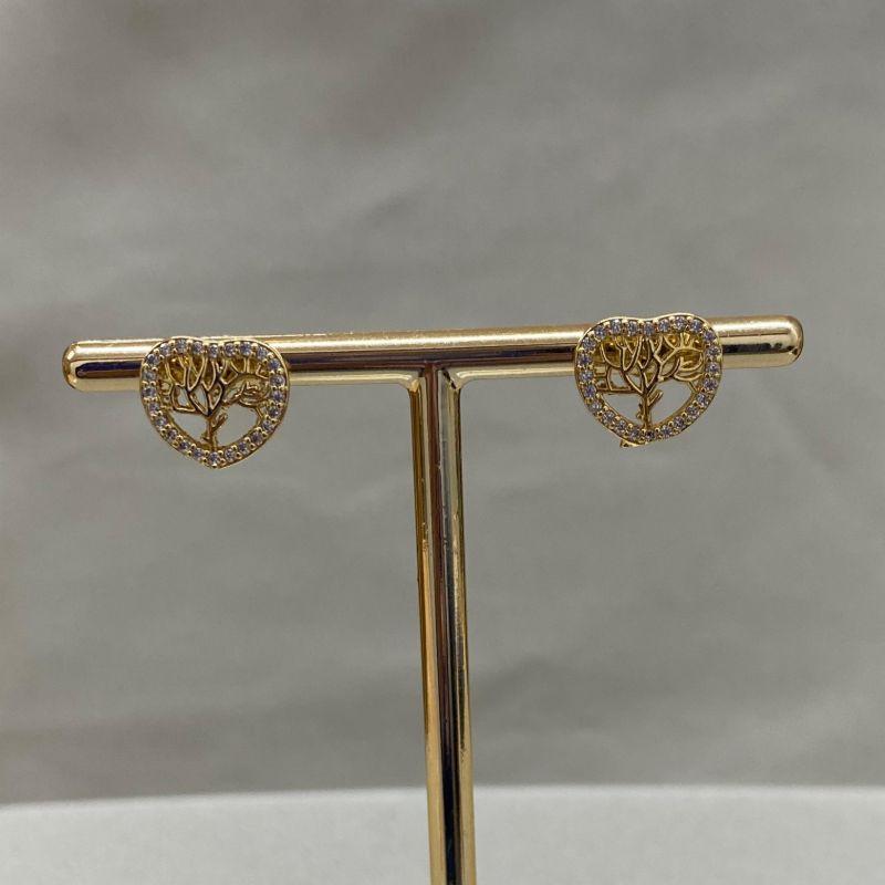 BRINCO ARVORE DA VIDA CRAVEJADO