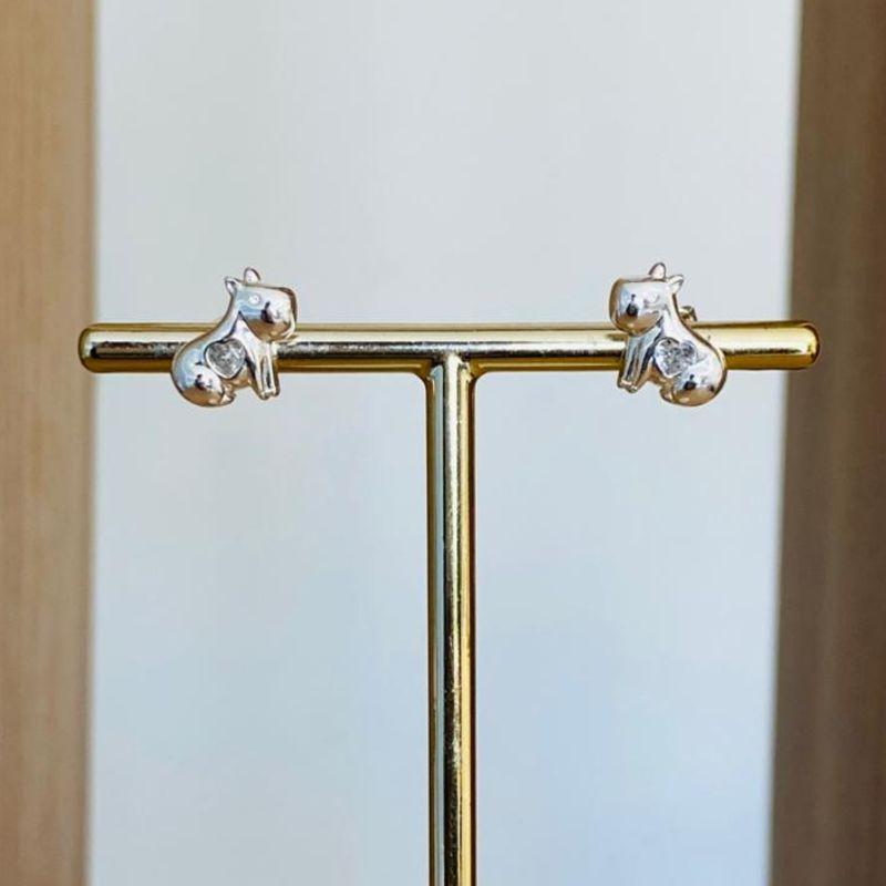 BRINCO CAPIVARA COM ZIRCONIA