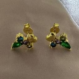 BRINCO COLOR GOTA ESMERALDA