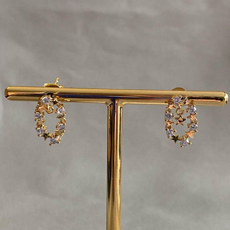 BRINCO COM ESTRELAS E ZIRCÔNIA