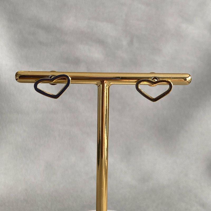 BRINCO CORAÇÃO ACHATADO VAZADO