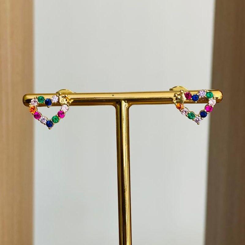 BRINCO CORAÇÃO COLORIDO