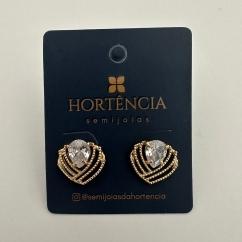 BRINCO CORAÇÃO DESIGN PEDRA