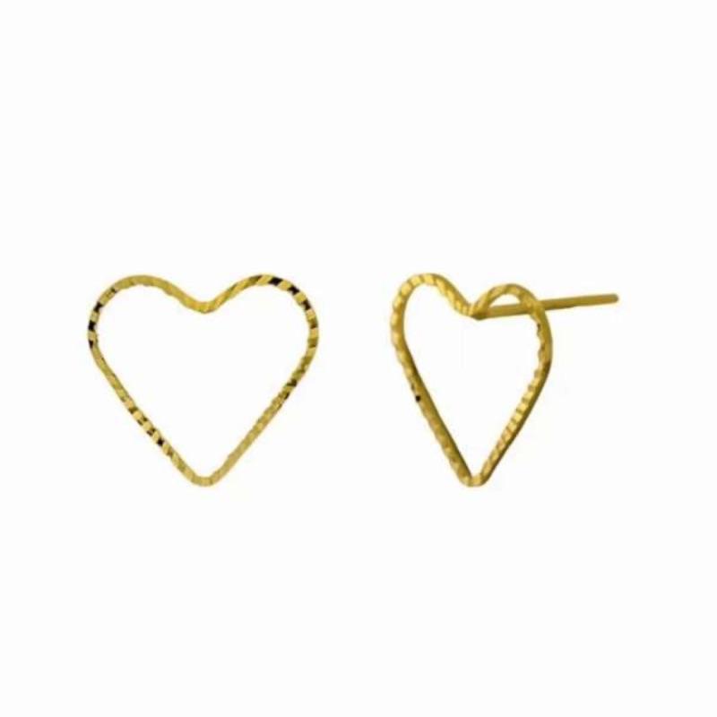 BRINCO CORAÇÃO VAZADO DIAMANTADO