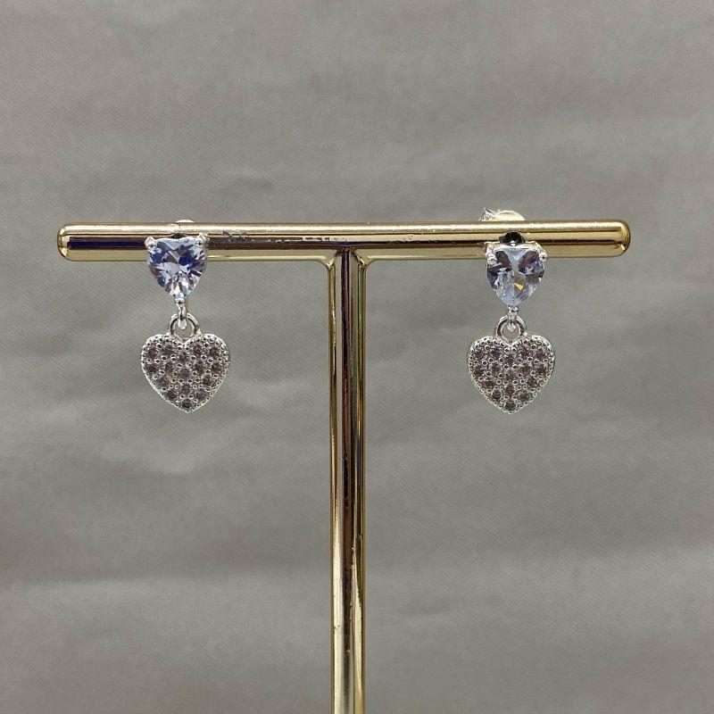 BRINCO CORAÇÃO ZIRCONIA/CORAÇÃO CRAVEJADO