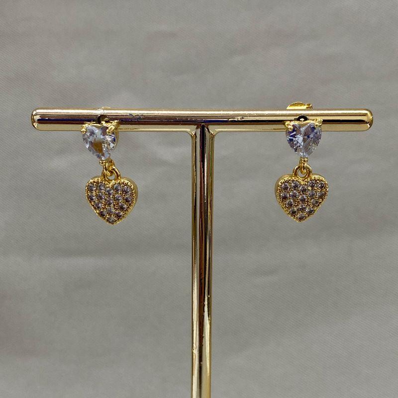 BRINCO CORAÇÃO ZIRCONIA/CORAÇÃO CRAVEJADO