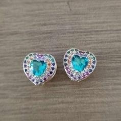 BRINCO CORAÇÃO ZIRCONIA CRAVEJADO