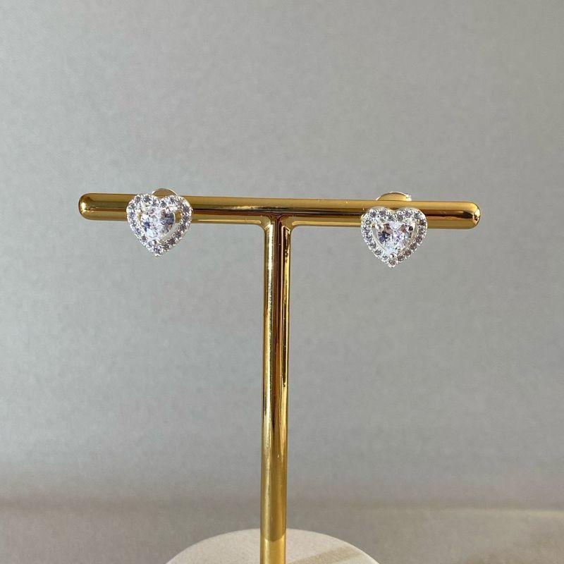 BRINCO CORAÇÃO ZIRCONIA CRAVEJADO EM VOLTA