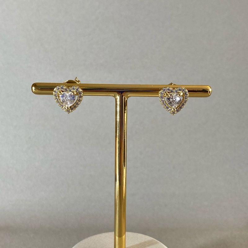 BRINCO CORAÇÃO ZIRCONIA CRAVEJADO EM VOLTA